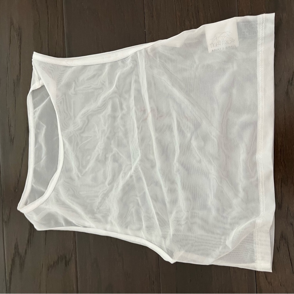 White Sheer Tank Top